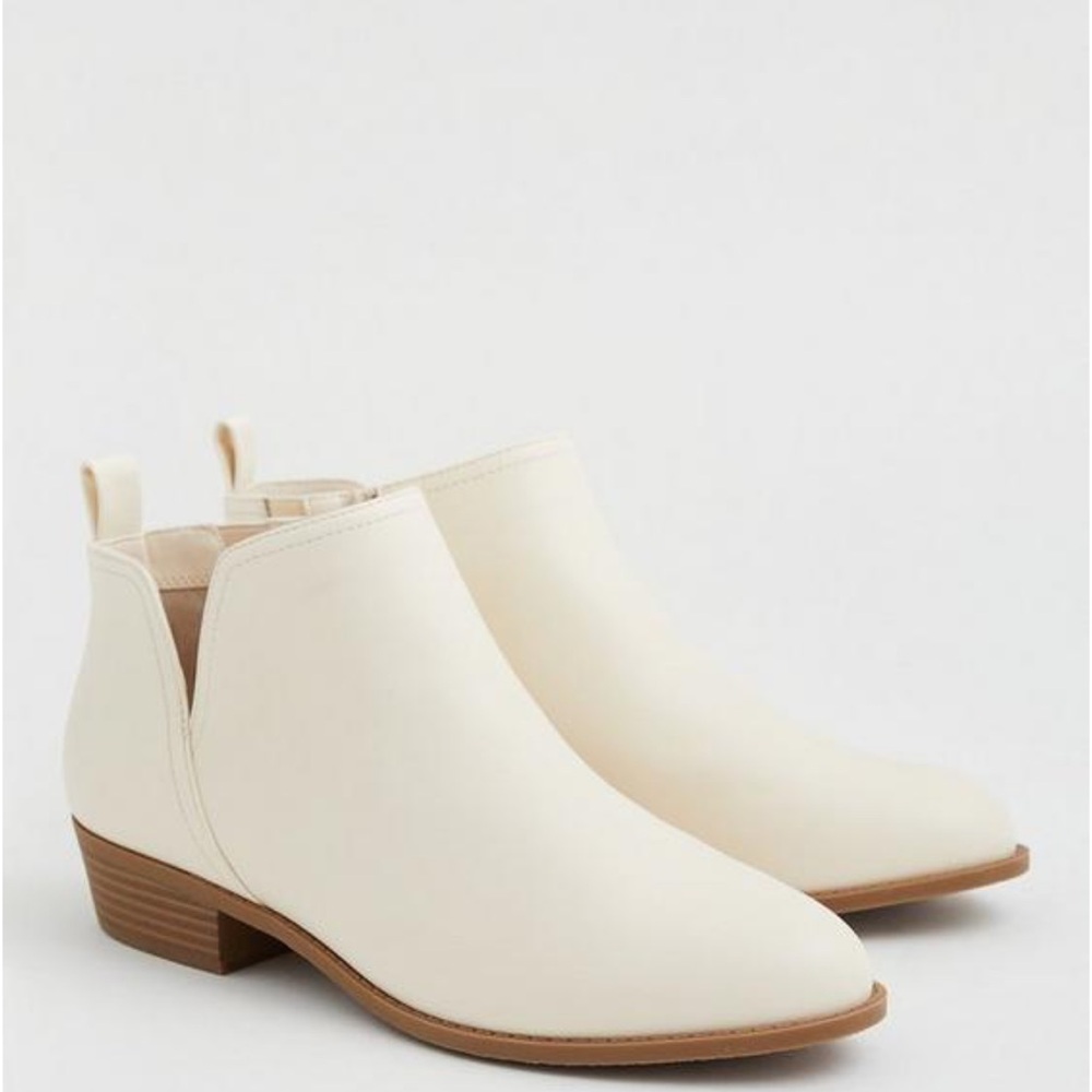 White Torrid Ankle Booties